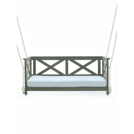 Mainstays Ella Rose 2-Person Cushioned Bench Porch Swing, Gray!

-Brand new in the box