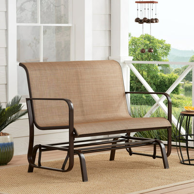 Mainstays Sand Dune 2-Seat Outdoor Glider, Tan!

-Brand new and Assembled