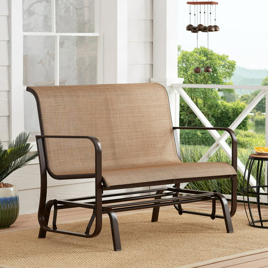Mainstays Sand Dune 2-Seat Outdoor Glider, Tan!

-Brand new and Assembled
