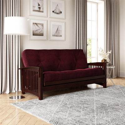 River Street Designs 8 Inch Independently Encased Coil Futon Mattress, Red Microfiber, Full Size!

-Brand new in the box 