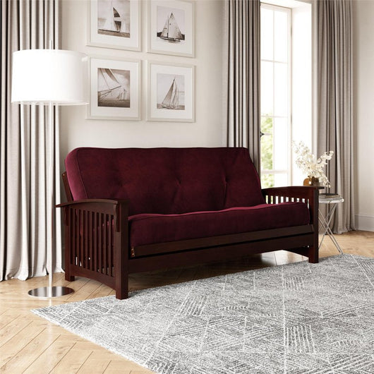 River Street Designs 8 Inch Independently Encased Coil Futon Mattress, Red Microfiber, Full Size!

-Brand new in the box 