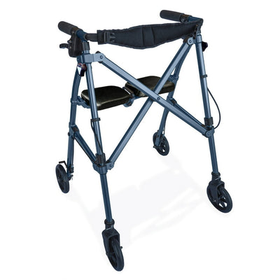 !!!REDUCED!!! Able Life Space Saver Rollator, Lightweight Folding Walker with Seat, Blue!