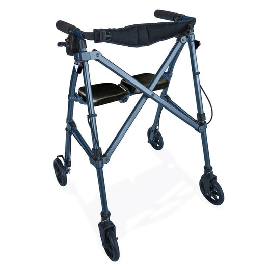 !!!REDUCED!!! Able Life Space Saver Rollator, Lightweight Folding Walker with Seat, Blue!