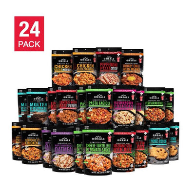 OMEALS Self Heating Emergency / Portable Meals 24-pack Assortment!

-Brand new in the box 