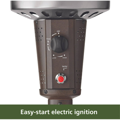 Mainstays 48,000 BTU Mocha Powder Coat Finish Propane Gas Outdoor Patio Heater!  -Brand new in the box