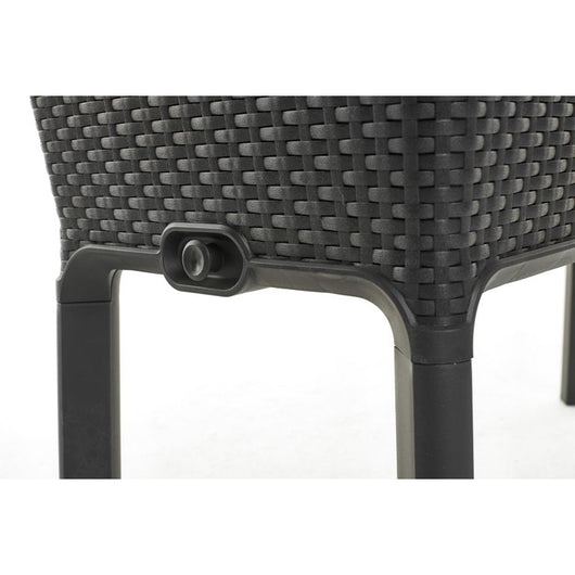 Keter 19.4" x 44.9" x 29.8" Black Resin Raised Garden Kit!! BRAND NEW, MINOR CRACK FROM SHIPPING!!
