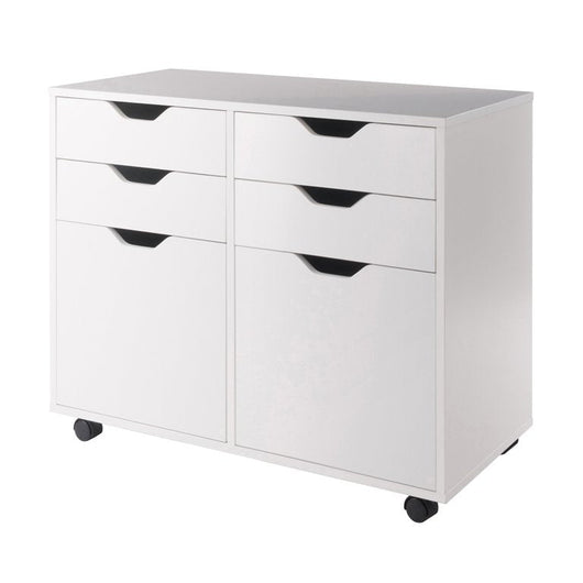 Winsome Wood Halifax 2-Section Mobile Storage Cabinet, White!

-Brand new in the box