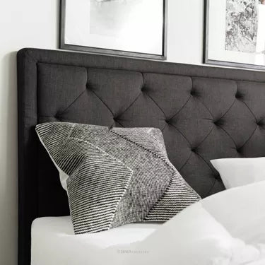 Upholstered Headboard with Diamond Tufting - Brookside Home, Queen/Charcoal!

-Brand new in the box 