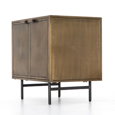 Sunburst Cabinet Nightstand in Aged - Brass!

-Brand new out of the box 