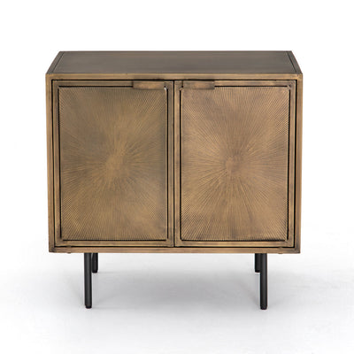 Sunburst Cabinet Nightstand in Aged - Brass!

-Brand new out of the box 