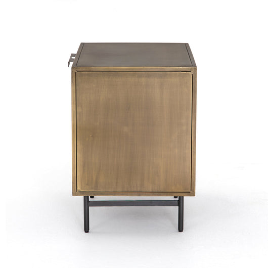 Sunburst Cabinet Nightstand in Aged - Brass!

-Brand new out of the box 