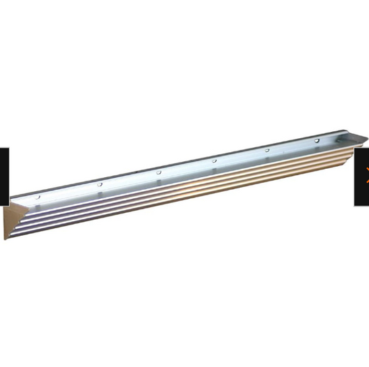 Glacier Clear Glass Shelf with Silver Bracket Shelf Kit, 48" x 8", BRAND NEW IN BOX!