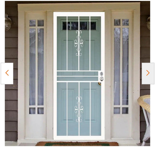 Grisham 28 in. x 80 in. 501 Series Genesis Steel White Prehung Security Door!

-Brand new in the box (Does not come with assembly hardware)