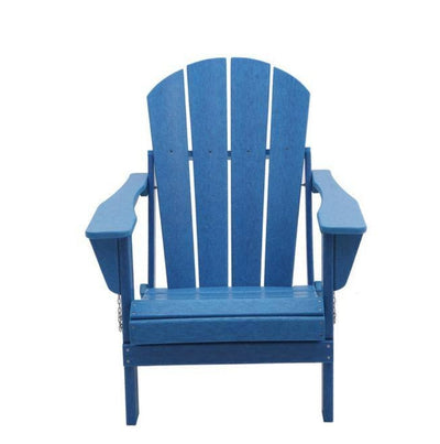 SERGA Blue Plastic Folding Outdoor Adirondack Chair!

-Brand new in the box (ONE CHAIR)