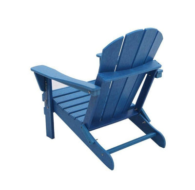 SERGA Blue Plastic Folding Outdoor Adirondack Chair!

-Brand new in the box (ONE CHAIR)