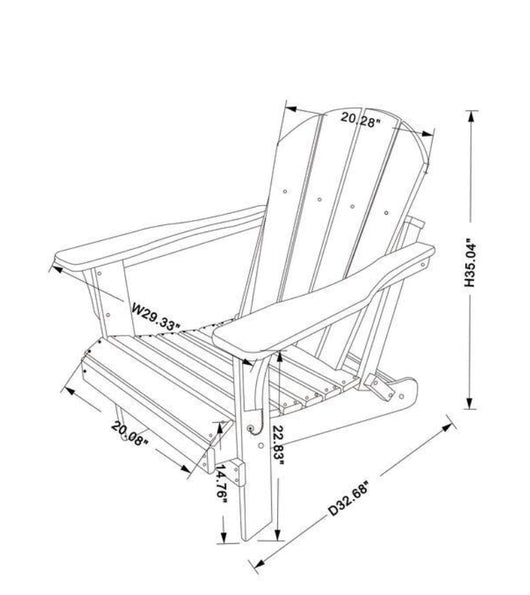 SERGA Blue Plastic Folding Outdoor Adirondack Chair!

-Brand new in the box (ONE CHAIR)