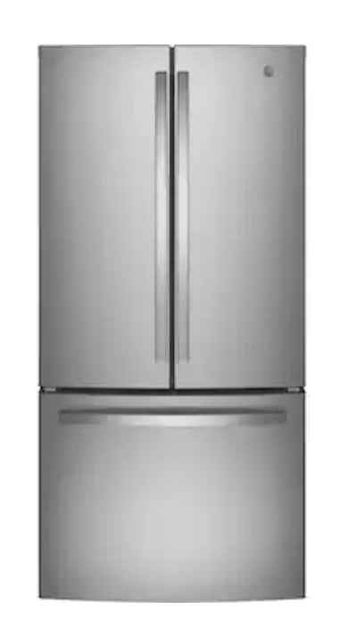 GE  24.8-cu ft French Door Refrigerator with Ice Maker (Stainless Steel) ENERGY STAR!

-Brand new but may have some small scratchs from shipping, photos shown