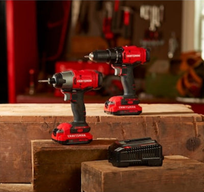 CRAFTSMAN  V20 2-Tool 20-Volt Max Power Tool Combo Kit with Soft Case (2-Batteries Included and Charger Included)!

-Brand new 