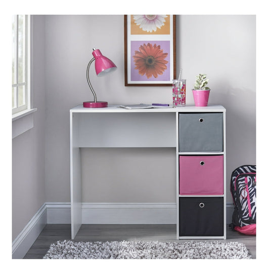 Kids desk with 3 Storage Bins