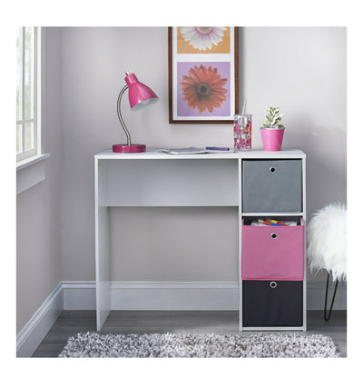 Kids desk with 3 Storage Bins