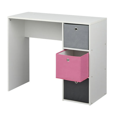 Kids desk with 3 Storage Bins