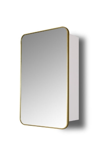 Better Homes & Gardens mirror medicine cabinet with golden aluminum frame (new in the box)