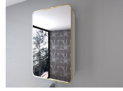 Better Homes & Gardens mirror medicine cabinet with golden aluminum frame (new in the box)