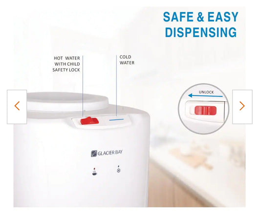 Glacier Bay White Top Load Water Dispenser!

-Brand new in the box