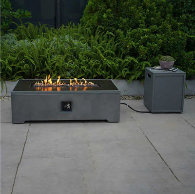 Bond Rectangle Faux Concrete Fire Pit with Tank Hideaway!

-Brand new in the box 