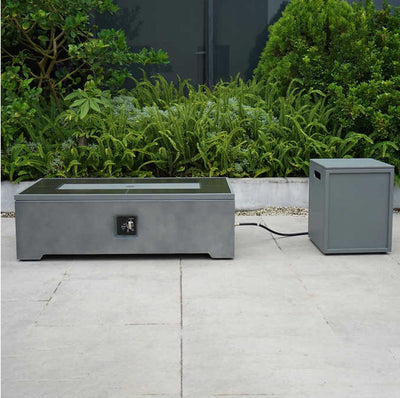 Bond Rectangle Faux Concrete Fire Pit with Tank Hideaway!

-Brand new in the box 