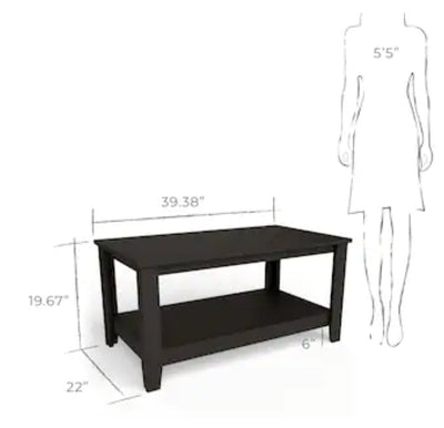 Brookside Elise Black Coffee Table- NEW IN BOX!!!