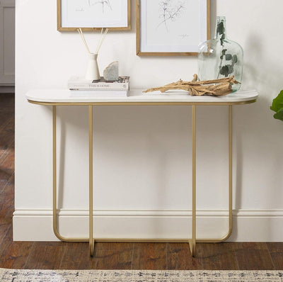 Modern Curved Entry Table
