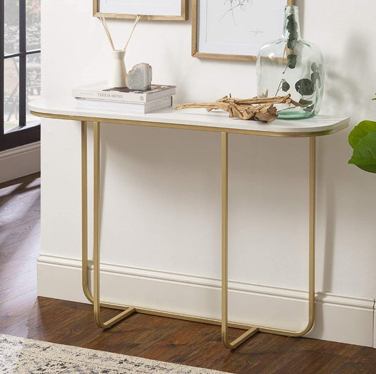 Modern Curved Entry Table