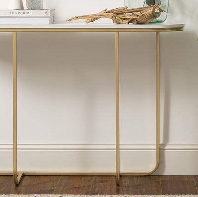 Modern Curved Entry Table