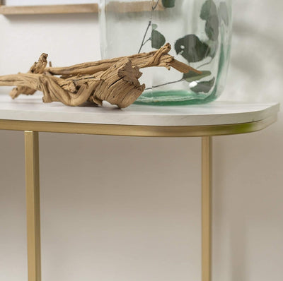 Modern Curved Entry Table