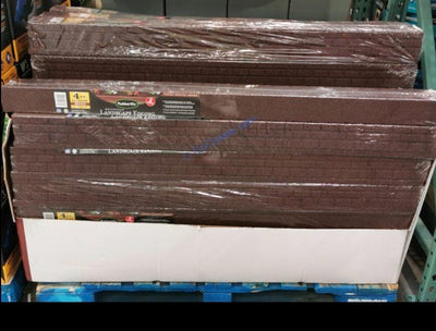 Rubberific 4-ft Brown Rubber Landscape Edging Section, 2-Pack (8 Total ft)**New**