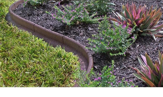 Rubberific 4-ft Brown Rubber Landscape Edging Section, 2-Pack (8 Total ft)**New**