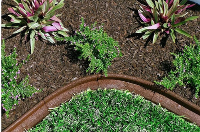 Rubberific 4-ft Brown Rubber Landscape Edging Section, 2-Pack (8 Total ft)**New**