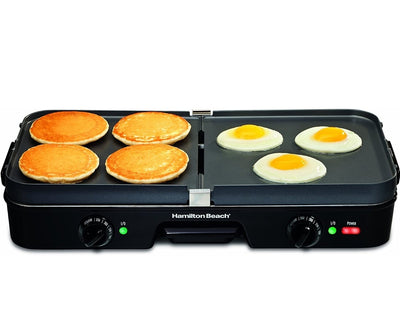 Hamilton Beach 3-in-1 Electric Indoor Grill + Griddle