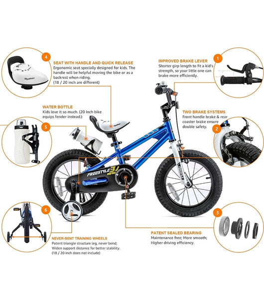 RoyalBaby Freestyle Kids Bike 16 Inch Bicycle