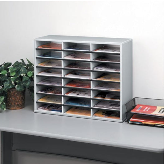 Fellowes 24-Compartment Literature Organizer, Letter Size