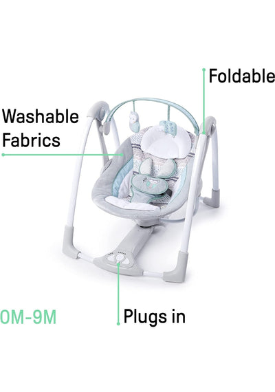 Ingenuity Compact Lightweight Portable Baby Swing