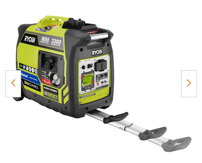 RYOBI 2,300-Watt Recoil Start Bluetooth Super Quiet Gasoline Powered Digital Inverter Generator with CO Shutdown Sensor!! (USED - VERY CLEAN!)