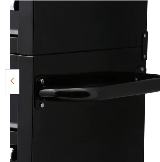 Husky 41 in. W x 24.5 in D Standard Duty 16-Drawer Combination Rolling Tool Chest and Top Tool Cabinet Set in Gloss Black!

-Brand new out of the box, does have one very small indent on the back left corner, photos shown