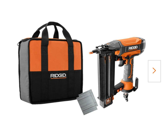 Pneumatic 18-Gauge 2-1/8 in. Brad Nailer with CLEAN DRIVE Technology, Tool Bag, and Sample Nails!

-Brand new in the box 