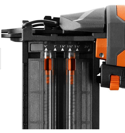 Pneumatic 18-Gauge 2-1/8 in. Brad Nailer with CLEAN DRIVE Technology, Tool Bag, and Sample Nails!

-Brand new in the box 