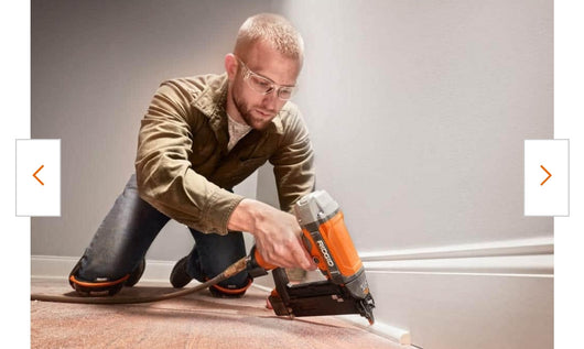 Pneumatic 18-Gauge 2-1/8 in. Brad Nailer with CLEAN DRIVE Technology, Tool Bag, and Sample Nails!

-Brand new in the box 