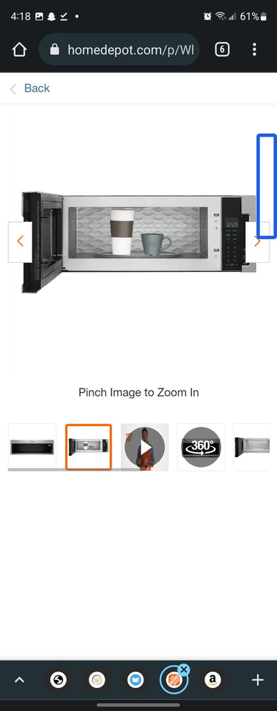 Whirlpool 1.1 cu. ft. Over the Range Low Profile Microwave Hood Combination in Fingerprint Resistant Stainless Steel!

-Brand new in the box