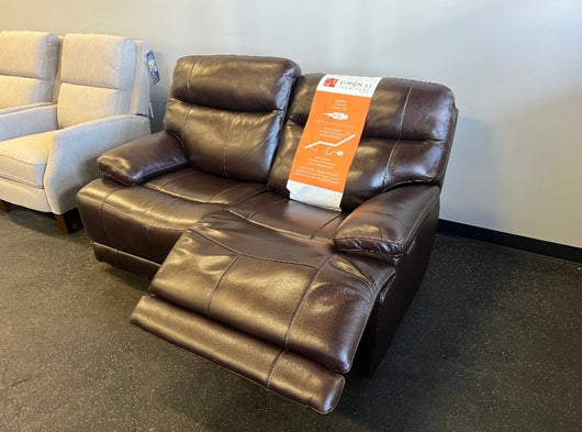 Ridgewin Leather Power Reclining Loveseat, Brown!! NEW OUT OF THE BOX - RIGHT SIDE HAS NO POWER!

-Brand new out of the box, but the right side has no power, left side works perfectly. (Photos Shown)