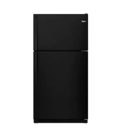 Whirlpool  20.5-cu ft Top-Freezer Refrigerator (Black)!

-Brand New - Scratch/DENT (Only scratch on this fridge is on the freezer door, photos shown)